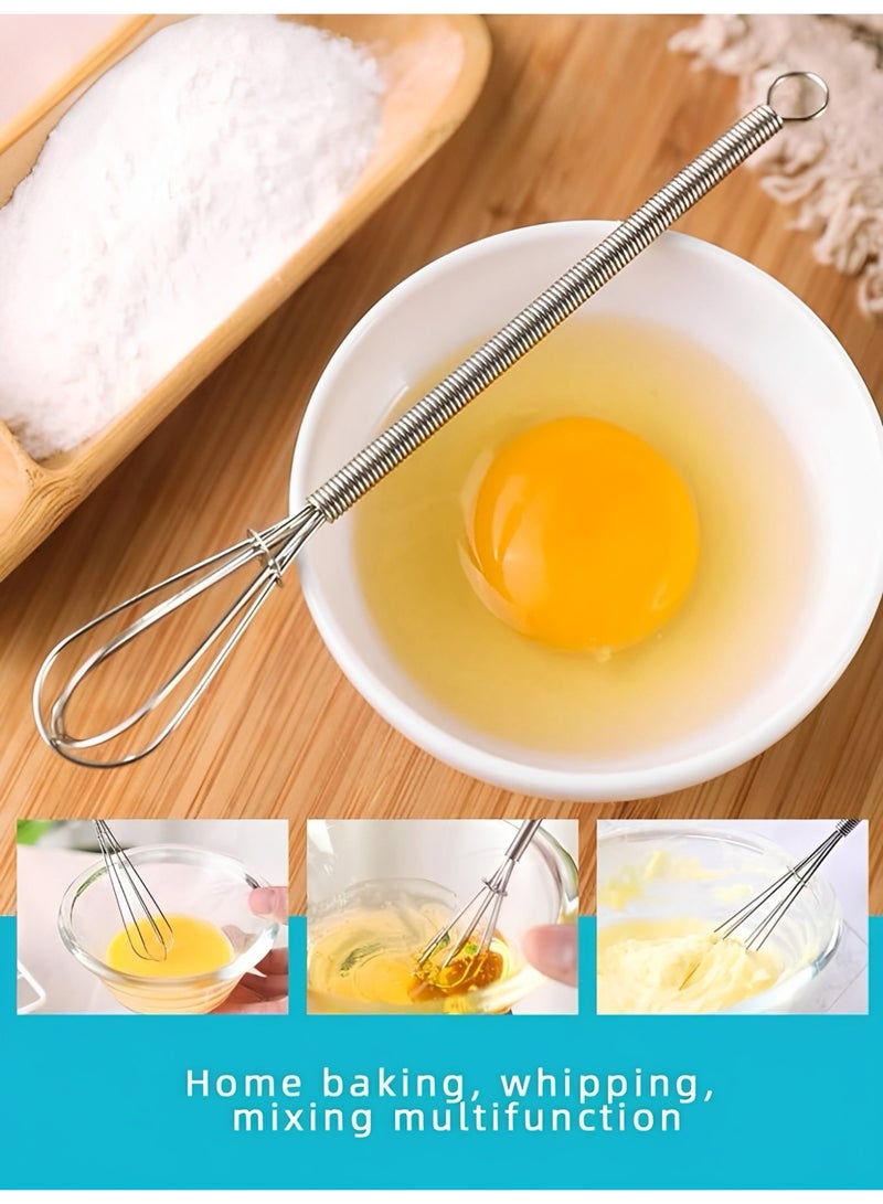 سكينة 3 قطعة مضرب يدوي صغير،خفاقه يدويه  ،مضرب بيض يدوي ،ويسك،خفاقة بيض،الفولاذ المقاوم للصدأ خفاقة مطبخ أداة خفاقة خفاقة مطبخ خفاقات سلكية للطهي والخفق والخلط والضرب والتحريك 3 قطع من الفولاذ المقاوم للصدأ بيض الخفق ، خفقت الطبخ رغوة البيض الخفق خفاقة صغيرة  ، الخفق ، مزج المكونات ، خلط حزمة الصلصات - Image 3